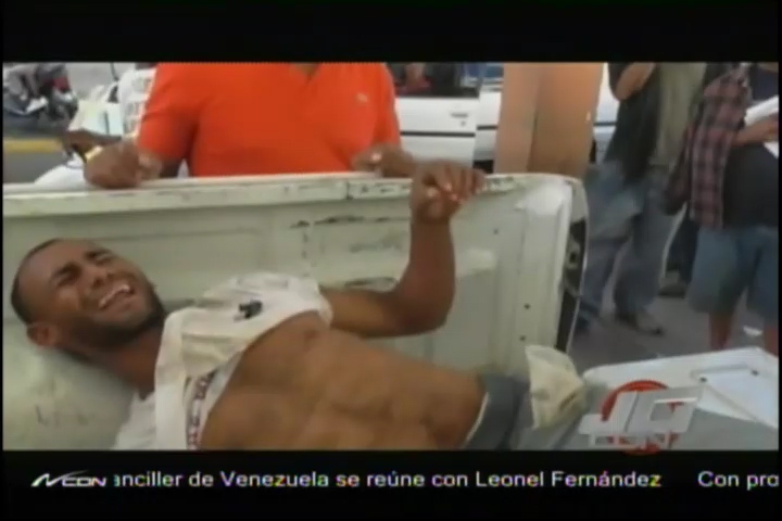 Le Entran A Palos Y Tiros A Un Ladrón En Santiago #Video