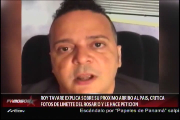 Roy Tavaré Rompe El Silencio Y Se Defiende Públicamente