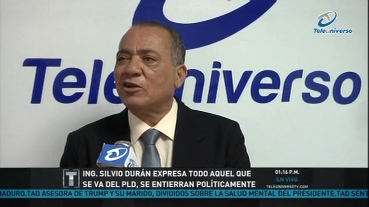 Silvio Durán Dice- Todo Aquel Que Se Va Del PLD Se Entierra Políticamente