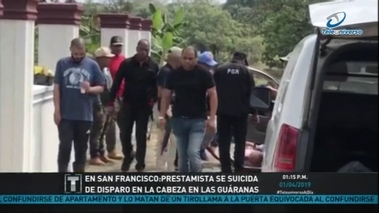 En San Francisco: Prestamista Se Suicida De Un Disparo En La Cabeza En Las Guáranas