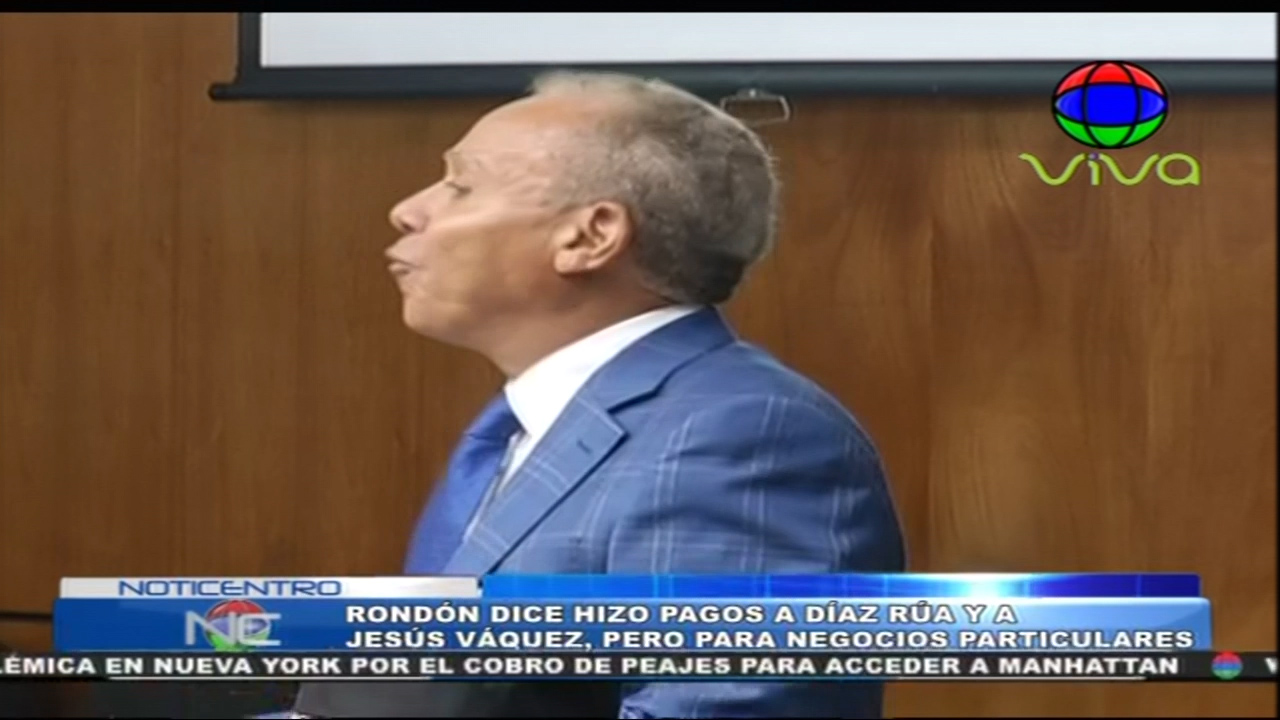 Rondón Dice Hizo Pagos A Díaz Rúa Pero Para Negocios Particulares