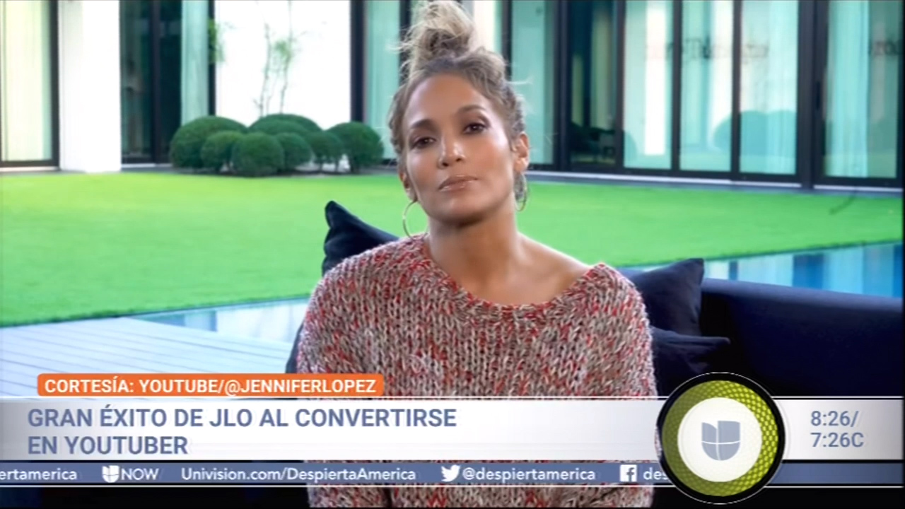 Gran Éxito De Jlo Al Convertirse En Youtuber