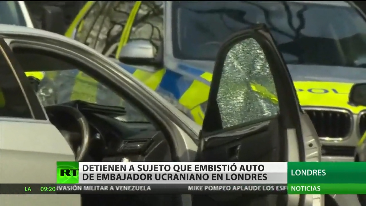 Detienen A Sujeto Que Embistió Auto De Embajador Ucraniano En Londres
