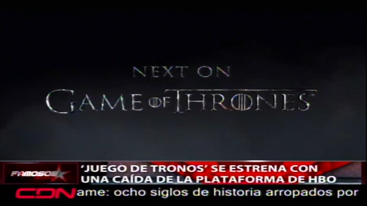 Juego De Tronos Se Estrena Con Una Caida De La Plataforma De HBO