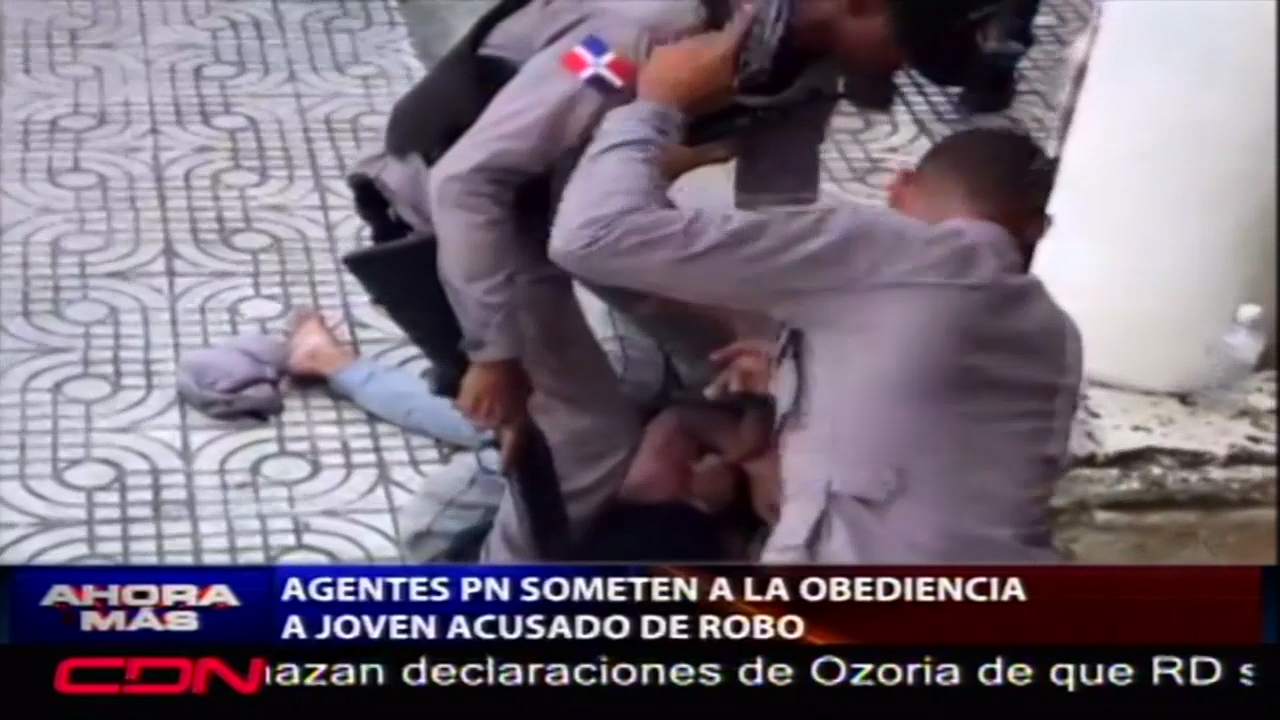 Agentes PN Someten A La Obediencia A Joven Acusado De Robo