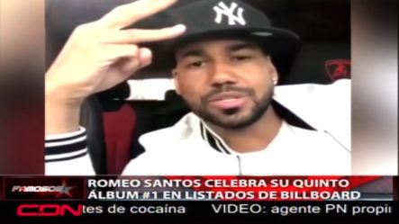 Romeo Santos Celebra Su Quinto Álbum #1 En Listados De Billboard