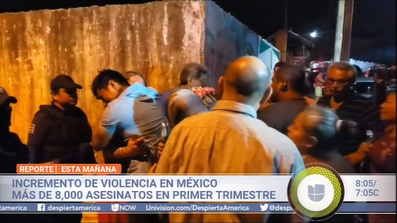 Incremento De Violencia En México Más De 8,000 Asesinatos En Primer Trimestre