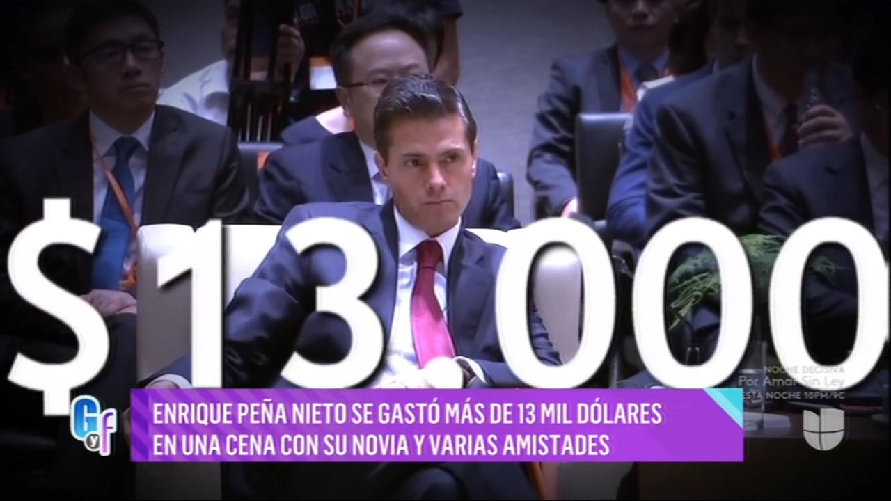 Enrique Peña Nieto Se Gastó Más De 13 Mil Dólares En Una Cena Con Su Novia Y Varias Amistades