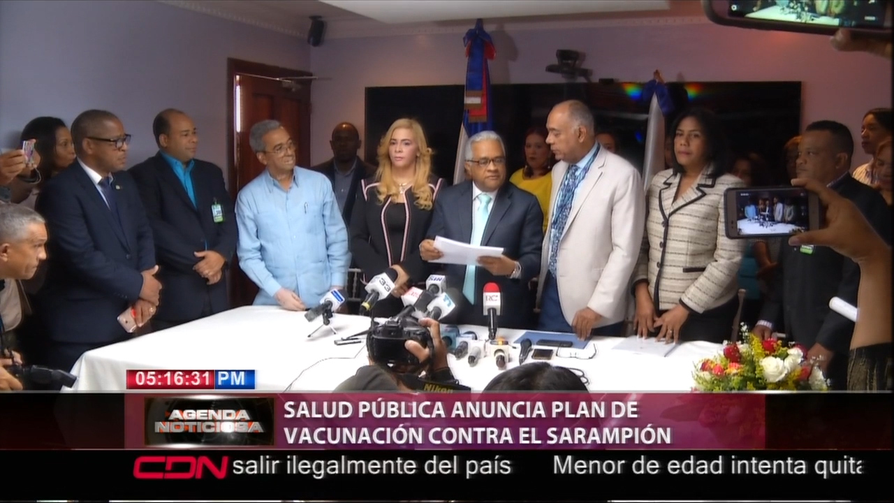 Salud Publica Anuncia Plan De Vacunación Contra Sarampión