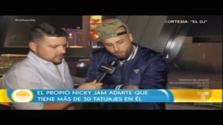 Nicky Jam Admite Que Tiene Mas De 30 Tatuajes