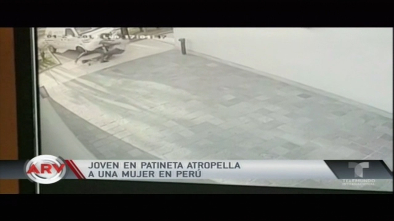 Joven En Patineta Atropella A Una Mujer En Perú
