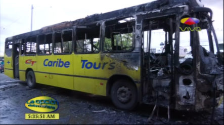 Autobús De Caribe Tours Se Incendió Ayer