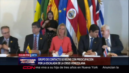 Grupo De Contacto Se Reúne Con Preocupación Por Escalada De La Crisis Venezolana