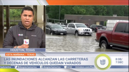 Texas: Las Inundaciones Alcanzan Las Carreteras Y Decenas De Vehículos Quedan Varados