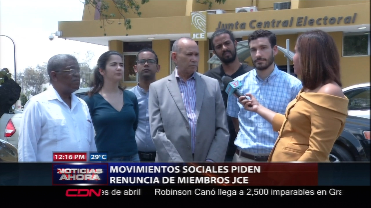Movimientos Sociales Piden La Renuncia De Mienbros De La JCE