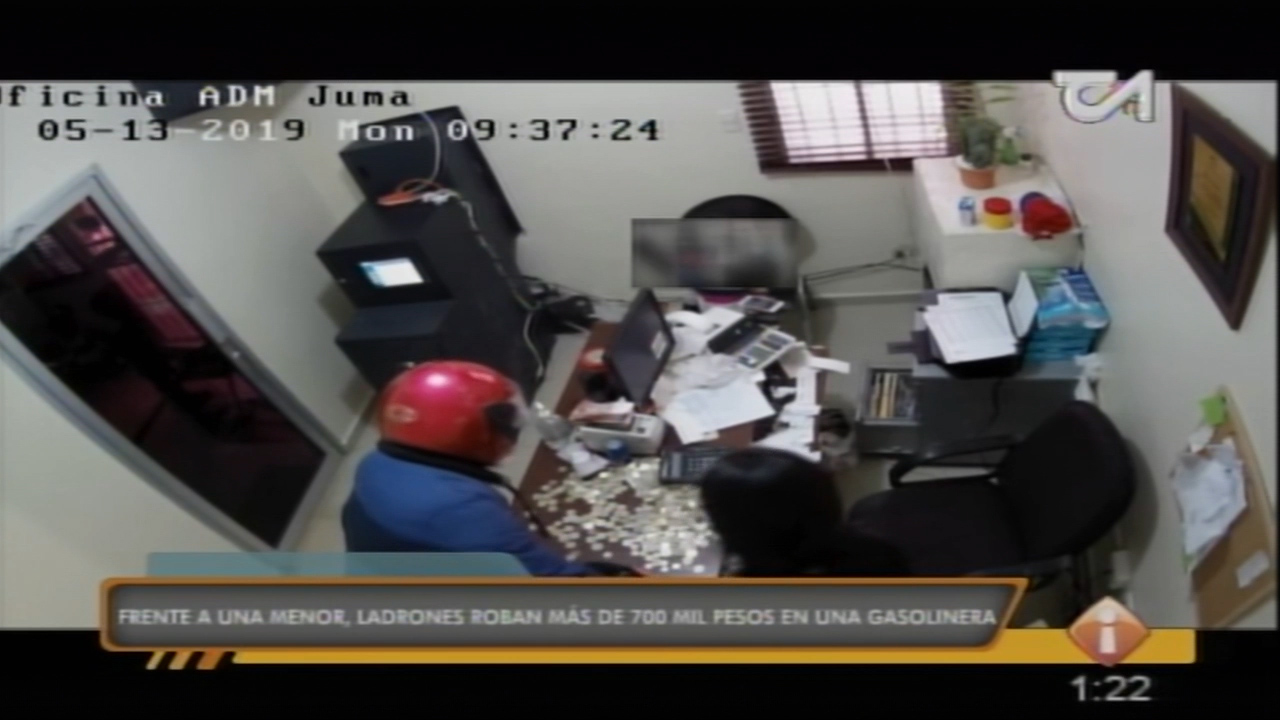 Frente A Una Menor Ladrones Roban Más De 700 Mil Pesos En Una Gasolinera