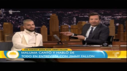 Maluma Cantó Y Habló De Todo En Entrevista Con Jimmy Fallon