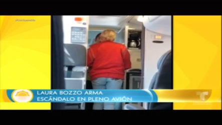 Laura Bozzo Arma Escándalo En Pleno Avión