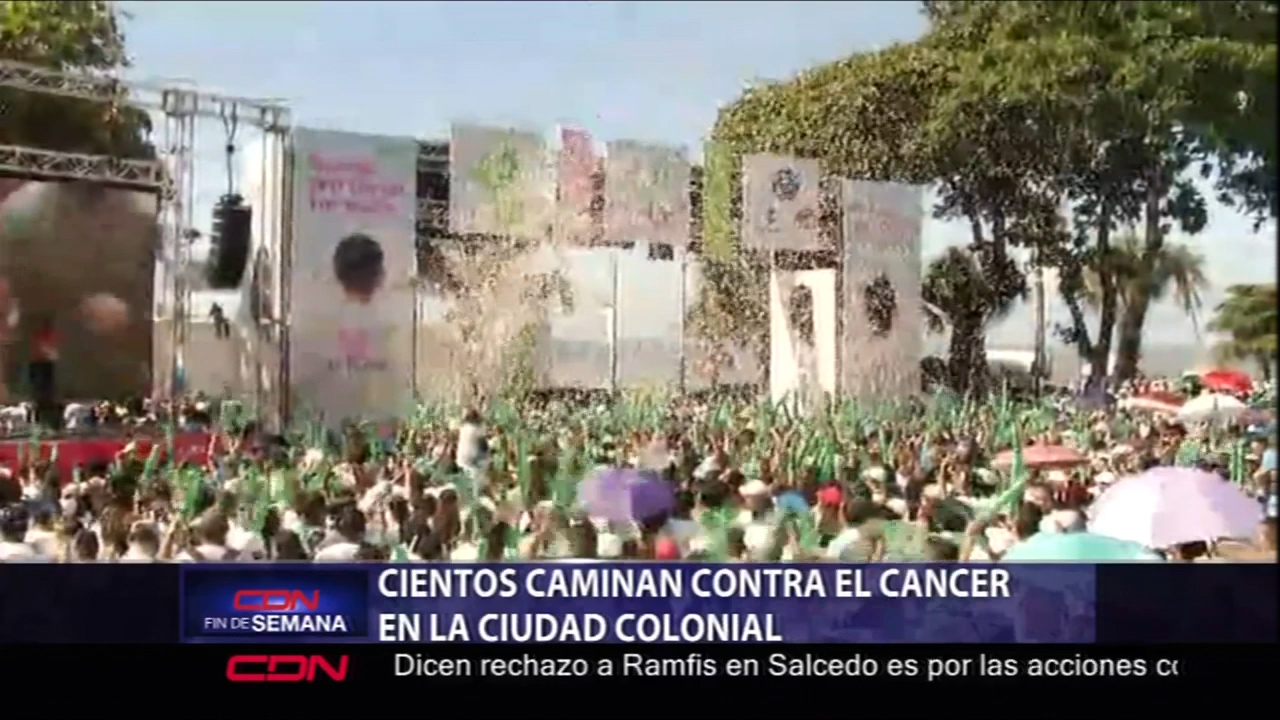 Cientos Caminan Contra El Cáncer En La Ciudad Colonial