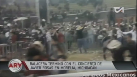 Balacera Terminó Con El Concierto De Javier Rosas En Morelia, Michoacán