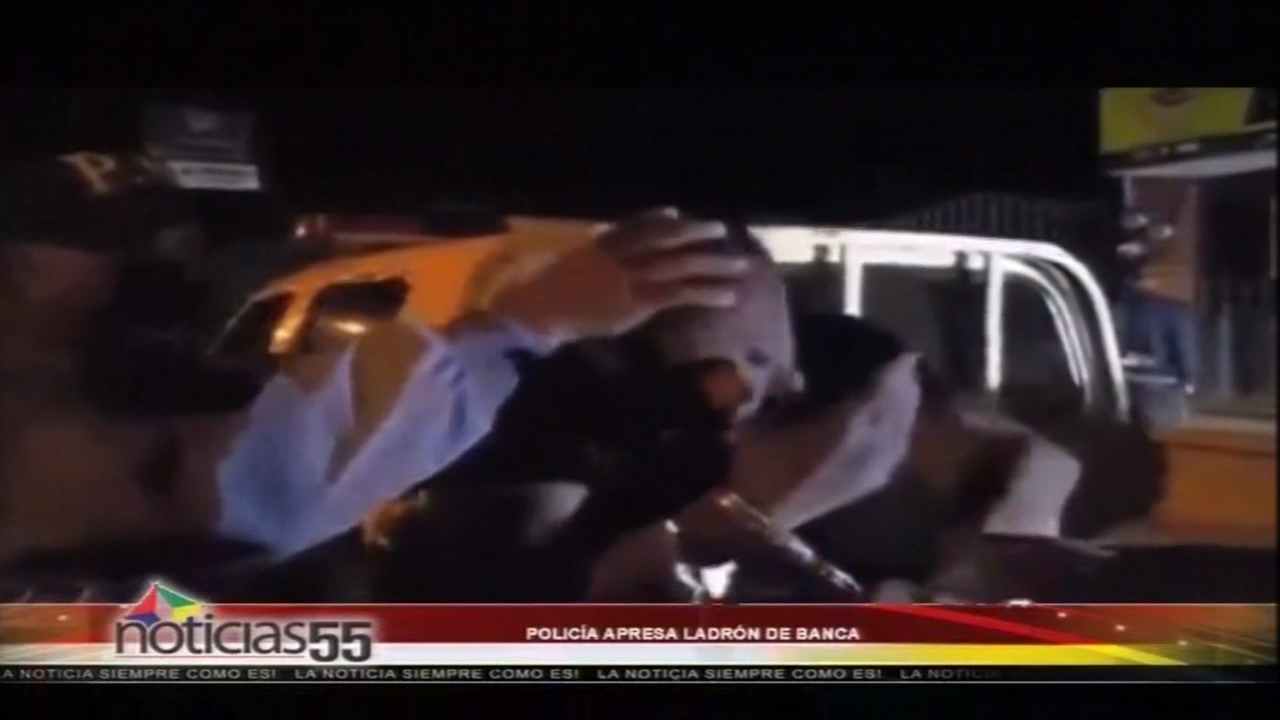 Policias Atrapan Ladrón De Bancas