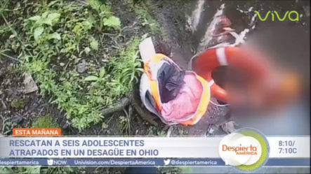 Rescatan A Seis Adolescentes Atrapados En Un Desagüe En Ohio