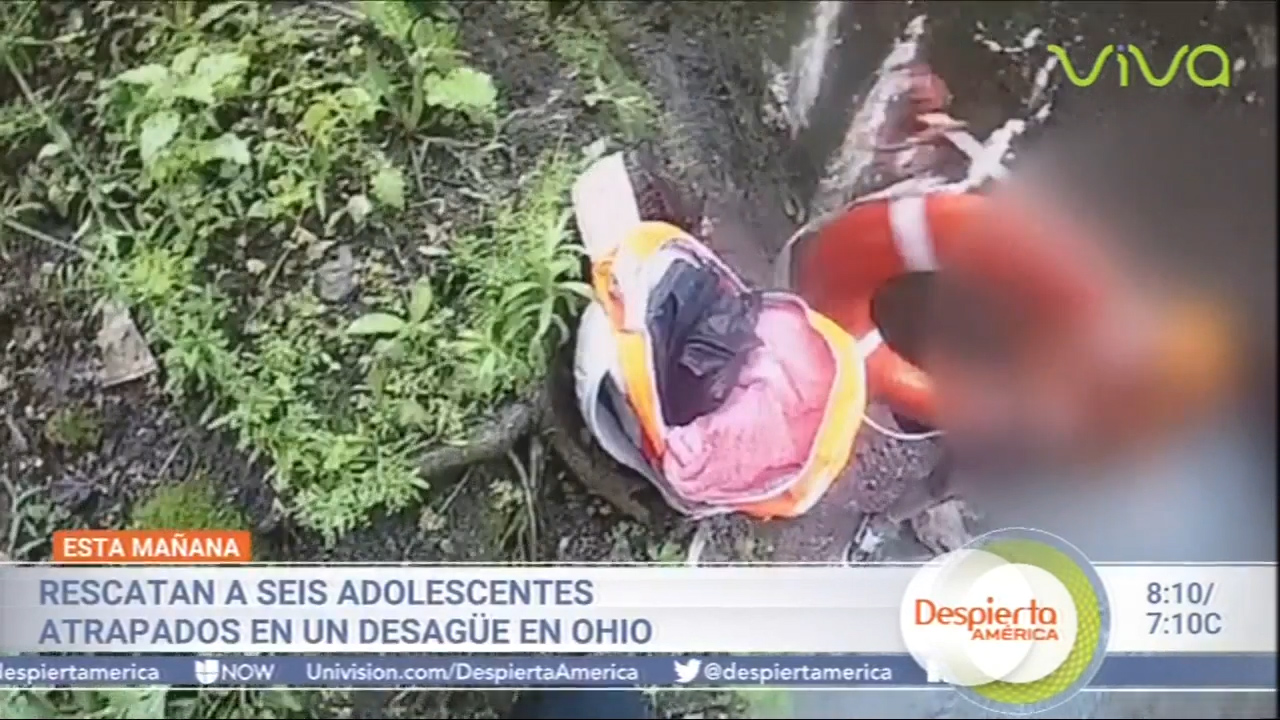 Rescatan A Seis Adolescentes Atrapados En Un Desagüe En Ohio