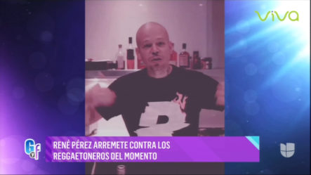 René Pérez Arremete Contra Los Reggaetoneros Del Momento