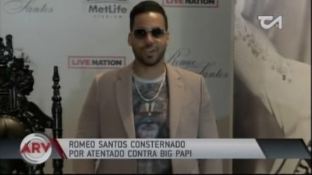 Romeo Santos Consternado Por Atentado Contra El “Big Papi”