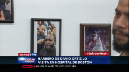 Barbero De David Ortiz Lo Visita En Hospital De Boston
