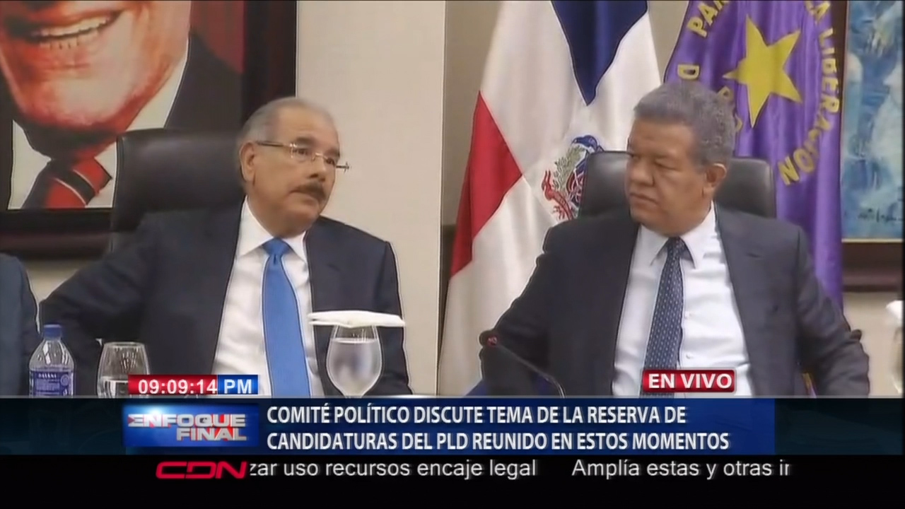 EL PLD REUNIDO EN ESTOS MOMENTOS