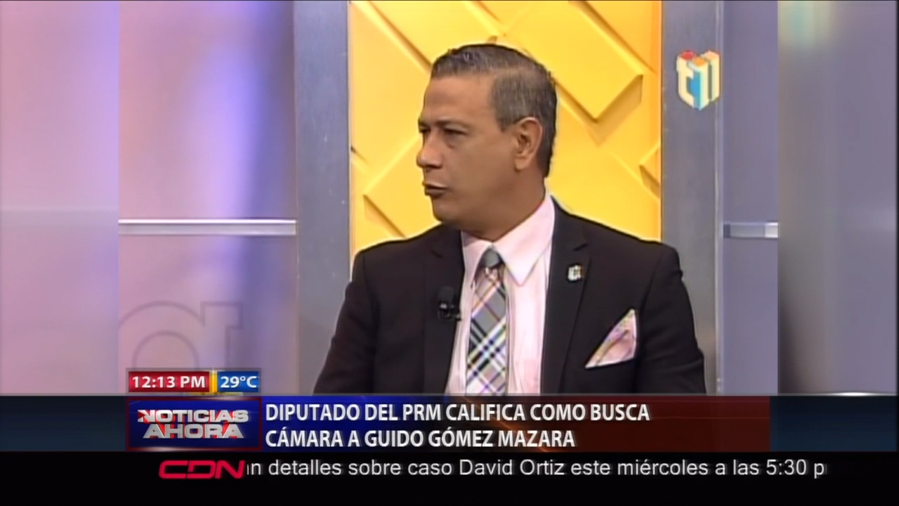 Diputado De PRM Califica Como Busca Cámana A Guido Gómez Mazara
