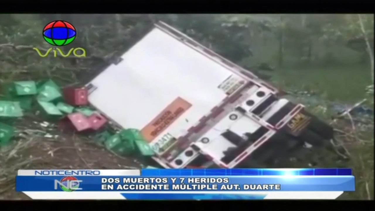 Accidente Múltiple Deja Dos Muertos Y 7 Heridos En Aut. Duarte