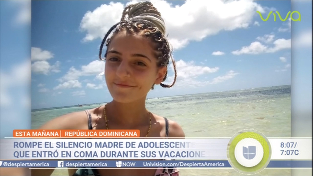 Rompe El Silencio La Madre De La Adolescente Que Entró En Coma Durante Sus Vacaciones En RD