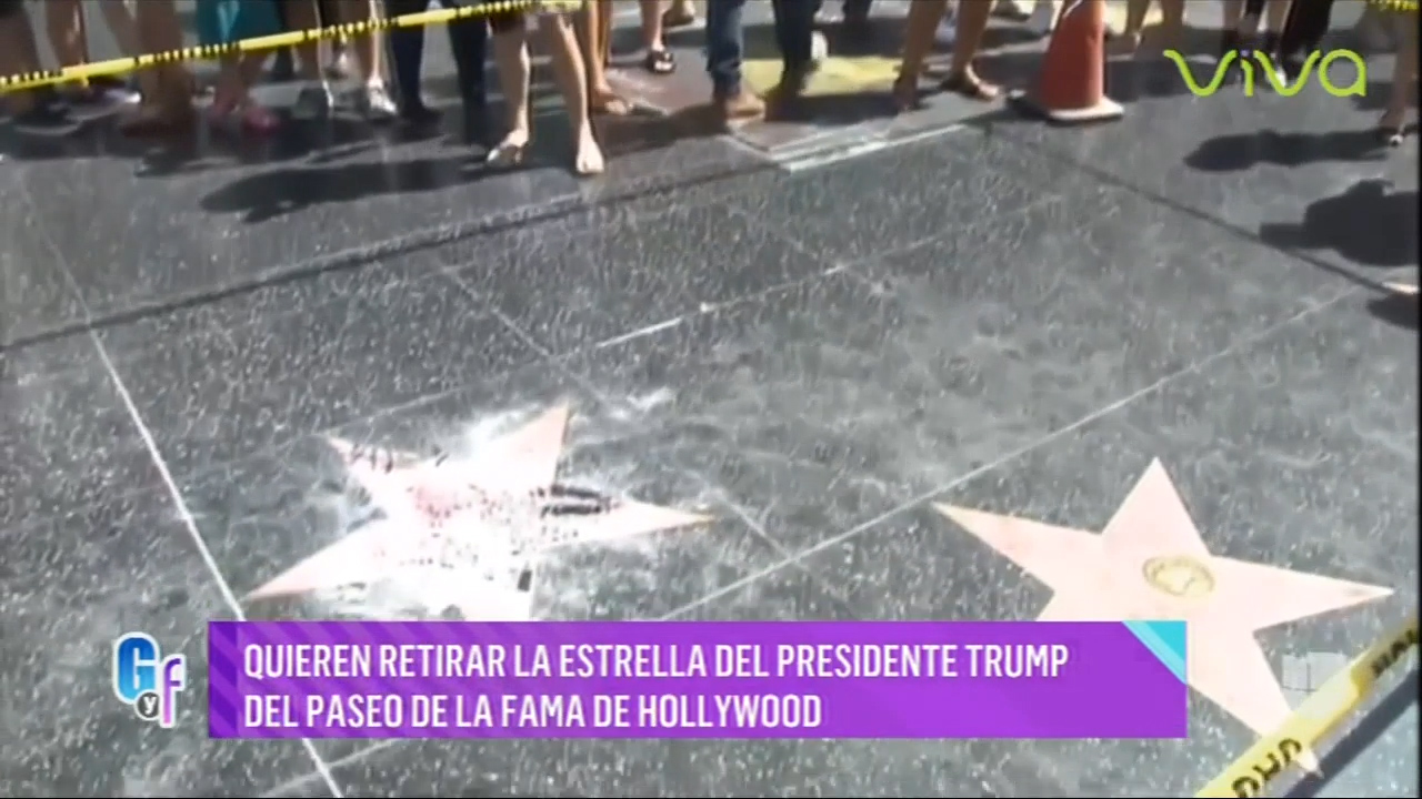 Quieren Retirar La Estrella Del Presidente Trump Del Paseo De La Fama De Hollywood