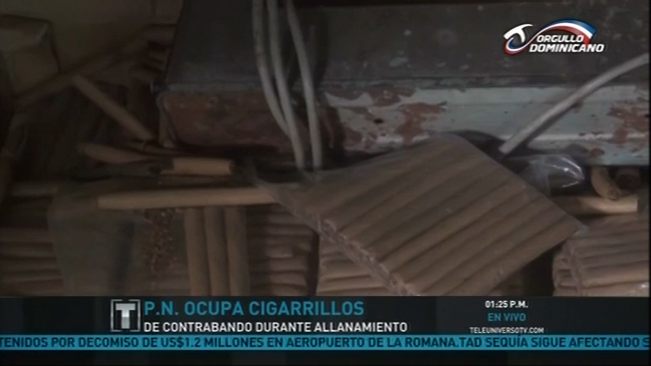 PN Ocupa Cigarrillos De Contrabando En Allanamiento