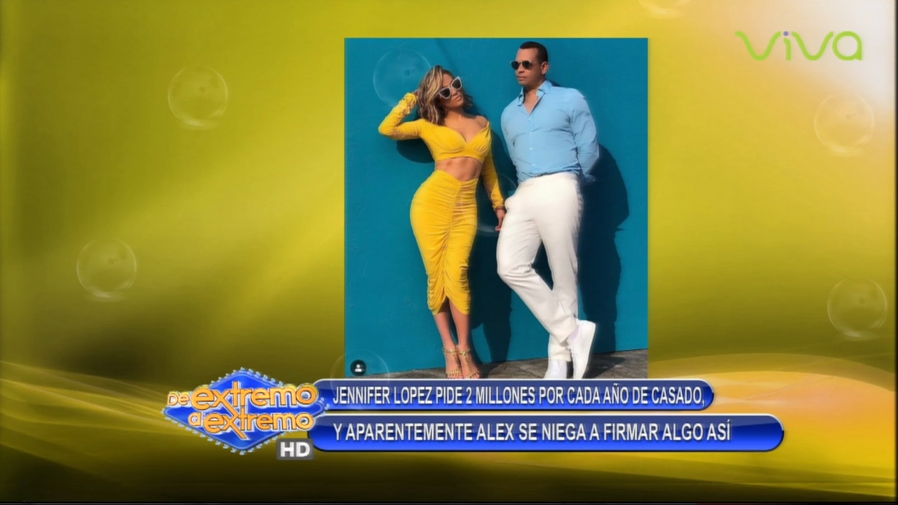 Jennifer Lopez Quiere 2 Millones Por Cada Año De Casado Y Alex Rodriguez No Quiere