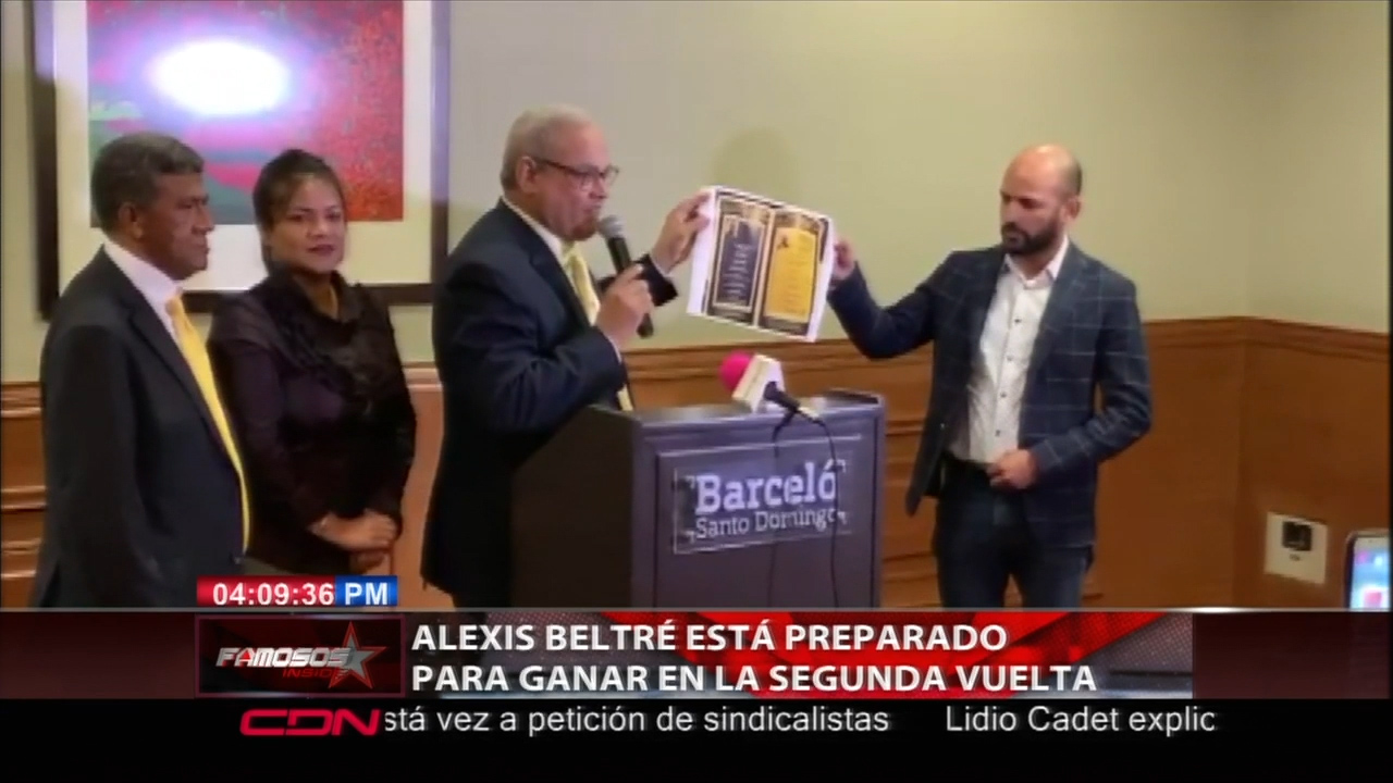 Alexis Beltré Esta Preparado Para Ganar En La Segunda Vuelta