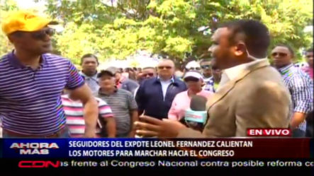 Seguidores De Leonel Fernandez Calientan Los Motores Para Marchar Hacia El Congreso
