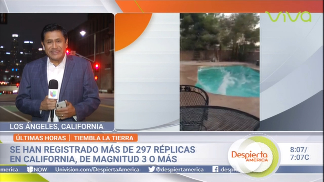 “En Las últimas Horas” Se Han Registrado Más De 297 Réplicas En California, De Magnitud 3 O Más