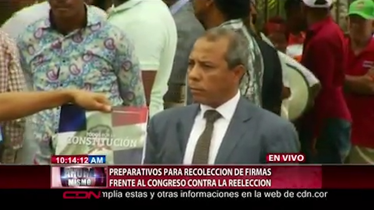 Preparativos Para Recolección De Firmas Frente Al Congreso Contra La Reelección