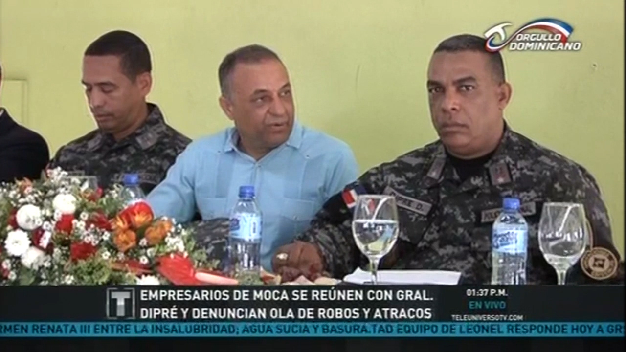 Empresarios De Moca Se Reúnen Con Gral. Dipré Y Denuncian Ola De Robos Y Atracos