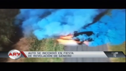 Auto Se Incendió En Fiesta De Revelación De Género