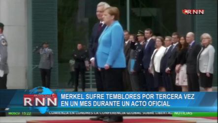 Merkel Sufre Temblores Por Tercera Vez En Un Mes Durante Un Pacto Oficial