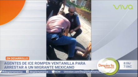Agentes De ICE Rompen Ventanilla Para Arrestar A Un Migrante Mexicano