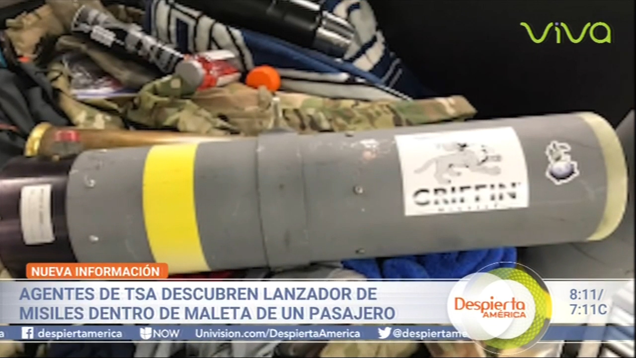 Agentes De TSA Descubren Lanzador De Misiles Dentro De Maleta De Un Pasajero