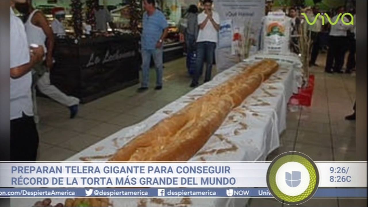 Preparan En México Una Torta De Más De 72 Metros De Largo Y Con Un Peso De Más De Una Tonelada
