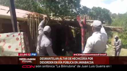 Desmantelan Altar De Hechicería Por Desorden El Vía Pública En Jarabacoa