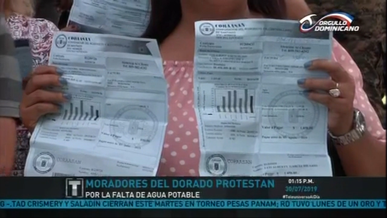 Moradores Del Dorado Protestan Por La Falta De Agua Potable Y Las Altas Tarifas Sin Recibir El Servicio