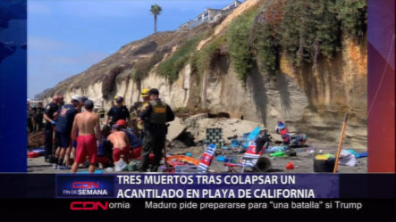 Tres Muertos Tras Colapsar Un Acantilado En Playa De California